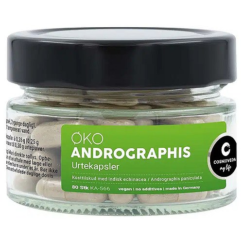 Andrographis Økologisk - 80 kapsler - Cosmoveda