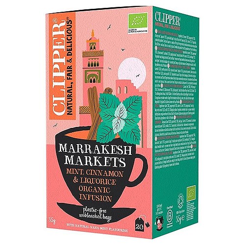 Marrakesh Markets Te Økologisk - 20 breve - Clipper