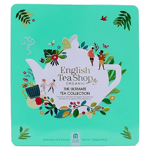 Gaveæske The Ultimate Tea Collection Økologisk - 72 breve - English Tea Shop