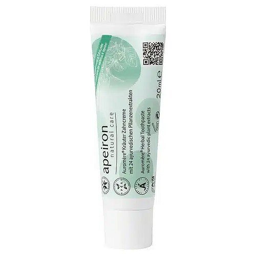 Ayurvedisk Urtetandpasta uden Fluor Rejsestørrelse - 20 ml - Apeiron
