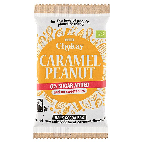 Chokoladebar Peanut Caramel 54% Økologisk - 70 gram - Chokay