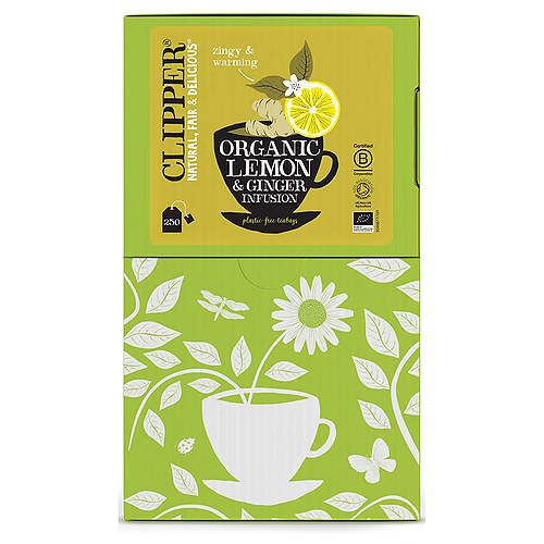 Citron & Ingefær Te Økologisk - 250 breve - Clipper