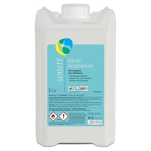 Hånddesinfektionsmiddel - 5 liter - Sonett