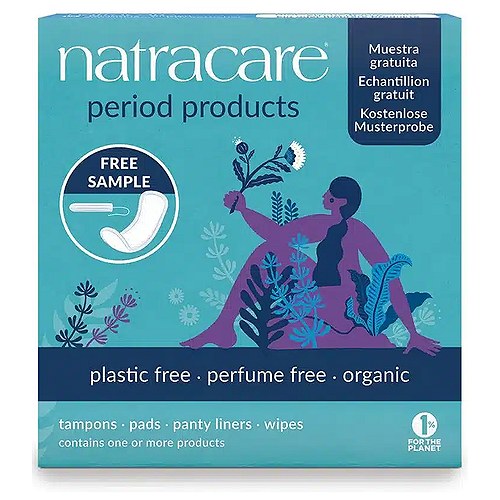 Prøvepakke med bind, trusseindlæg og tamponer Økologisk - Natracare