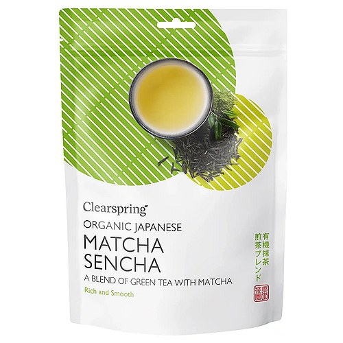 Matcha Sencha Grøn Te Løsvægt Økologisk - 85 gram - Clearspring