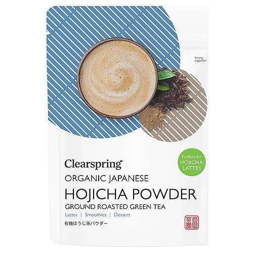 Hojicha Pulver Ristet Grøn Te Økologisk - 40 gram - Clearspring
