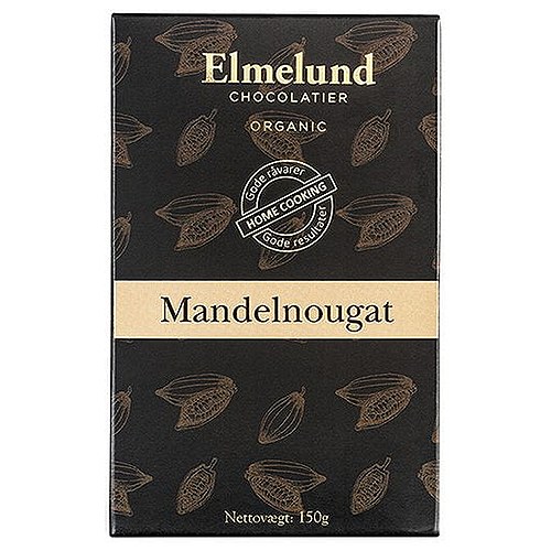 Mandelnougat Økologisk - 150 gram - Elmelund