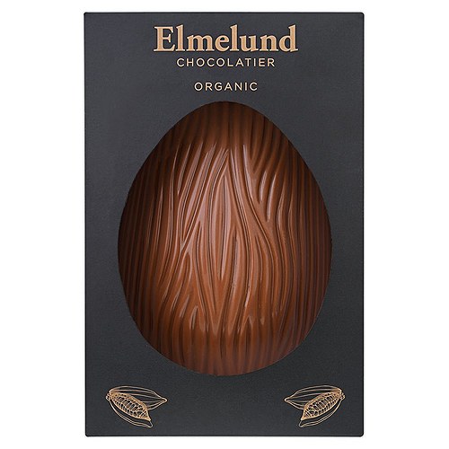 Støbt Påskeæg Mælkechokolade 41% Økologisk - 130 gram - Elmelund