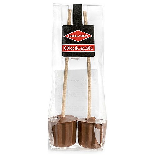 Dyppere Lys Chokolade 2 stk Økologisk - 50 gram - Økoladen