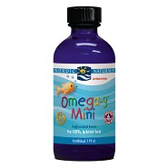 Omega 3 mini med jordbærsmag - 119 ml - Nordic Naturals