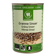 Linser grønne i dåse Økologisk - 400 gram - Urtekram