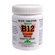 B12 vitamin 500 ug - 60 tab - Natur Drogeriet