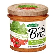 Smørepålæg Auf´s Brot Cherry tomat-Basilikum Økologisk - 140 gram - Allos