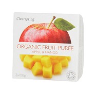 Frugtpuré Æble/mango Økologisk - 200 gr - Clearspring