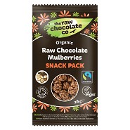 Morbær m. rå chokolade Økologisk Snack pack - 32 gram