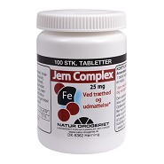 Jern Complex 25 mg - 100 tabletter
