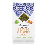 Tang chips Gurkemeje  Økologisk (Seaveg Crispies) - 4 gram - Clearspring
