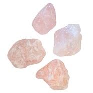 Rosakvarts krystal (rå) - 600 gram - De Rolsteen