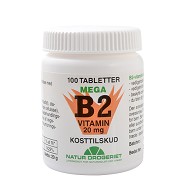 B2 vitamin 20 mg - 100 tab - Natur Drogeriet