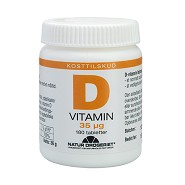 D-vitamin D3 35 mcg - 180 tab -  Natur-Drogeriet