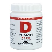 D3-vitamin 85 mcg, Super D - 180 tab - Natur Drogeriet