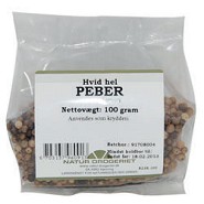 Peber hvid hel - 100 gr - Natur Drogeriet