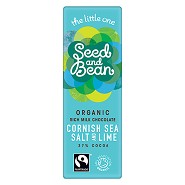 Mælkechokolade 37% Cornish Sea Salt & Lime Økologisk - 25 gram - Seed & Bean