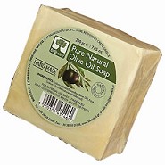 Oliven bloksæbe håndlavet - 200 gram - Bioselect 