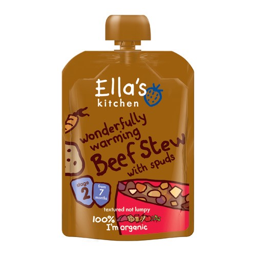 Babymos oksekød, kartoffel - 130 gram - Ellas Kitchen