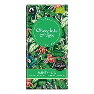 Chokolade Mint 67% Økologisk - 80 gram - Chocolate and Love