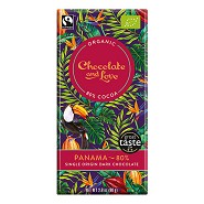 Chokolade Panama 80% Økologisk - 80 gram - Chocolate and Love