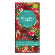 Chokolade Creamy Dark 55% Økologisk - 80 gram - Chocolate and Love
