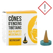 Tibetansk røgelse cones Calming - 1 pakke - Aromandise