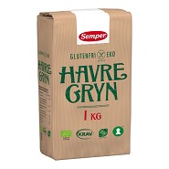 Havregryn glutenfri Økologisk - 1 kg - Semper 