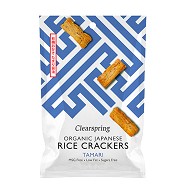Rice Cracker Tamari Økologisk - 50 gram - Clearspring