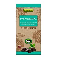 Chokolade med pebermynte Økologisk - 100 gram - Rapunzel