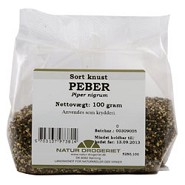 Peber sort knust - 100 gram - Natur Drogeriet