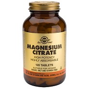 Magnesium citrat 200mg - 120 tabletter - Solgar