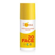 Solcreme ansigt spf 30 høj beskyttelse - 50 ml - Derma