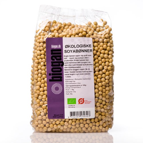 Sojabønner Økologisk- 1 kg - DISCOUNT PRIS