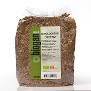 Hørfrø Økologisk - 1 kg - Biogan - DISCOUNT PRIS