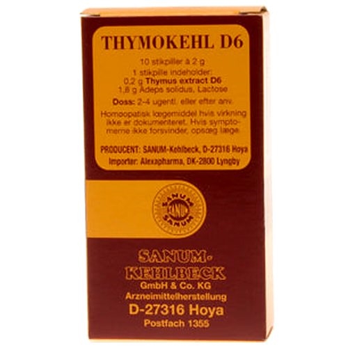 Thymokehl D6 stikpiller 10 stk, 1 pk - 1 Pakke - Sanum