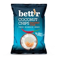 Kokos chips med røget chili - 40 gram - Bett'r