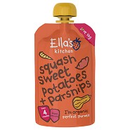 Babymos squash, søde kartofler & pastinak 4 mdr Økologisk - 120 gram - Ellas Kitchen