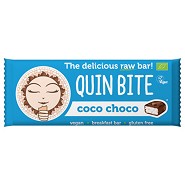 Kokos choko bar Økologisk - 30 gram - Quin Bite