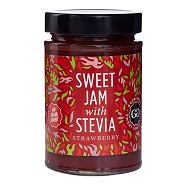 Jordbærmarmelade med Stevia - 330 gram - Sweet Jam with Stevia