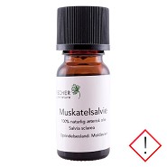 Muskatelsalvieolie æterisk - 10 ml - Fischer Pure Nature