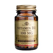 B1-vitamin 100 mg (Thiamin) - 100 kapsler - Solgar