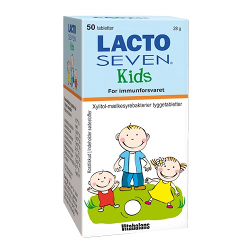 Lacto Seven Kids - 50 tabletter - Vitabalans