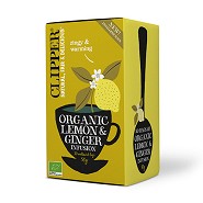 Citron & Ingefær Te Økologisk - 20 breve - Clipper 